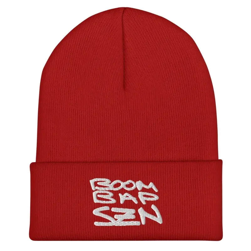 "Boom Bap SZN" Red Beanie