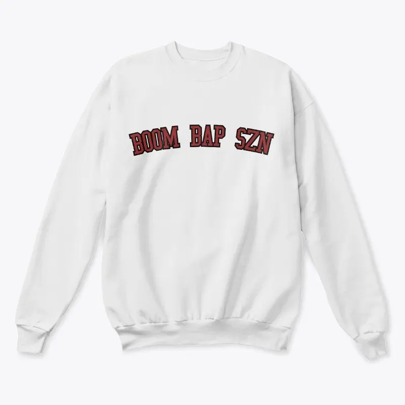 "Boom Bap SZN" White Sweatshirt